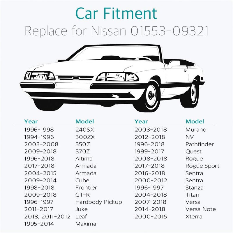 Lantee 20 Pcs Universal Fender Push Type Retainers Clips Fit for Nissan 01553-09321 - Image 4